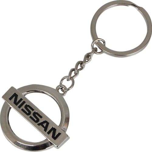 3D Metal Car Key Ring For Nissan Qashqai X J10 J11 Trail Tiida Teana Juke Emblem Keychain Auto decoration Accessories