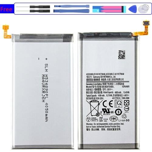 Battery EB-BG975ABU 4100mAh For Samsung Galaxy S10 Plus S10+ S10 Plus SM-G975F/DS SM-G975U/W G975 G975F G975U S10Plus Bateria
