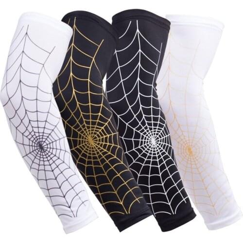 Basketball sports spider net arm guard anti-skid long elbow protective gear supplies