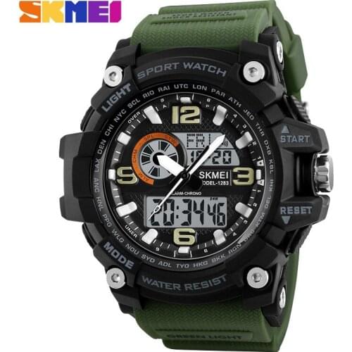 Watches SKMEI Sports Watches Men Fashion Multi-function Chronograph Digital Quartz Dual Display Wristwatches Relogio Masculino