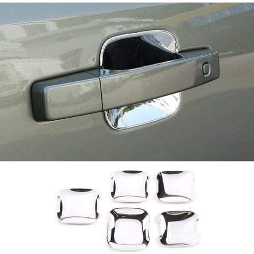 For Land Rover Defender 110 130 2020 2021 ABS Chrome Car Door Bowl Decoration Cover Trim Sticker Exterior Accessories