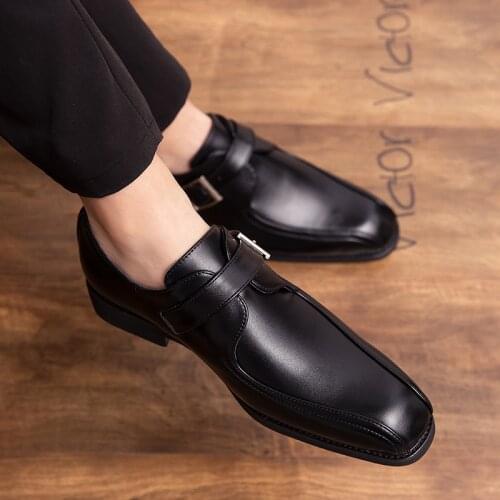 Plus size 38-46 classic mens dress comfortable shoes fashion leather Italian official Oxford wedding shoes zapatillas hombre J1