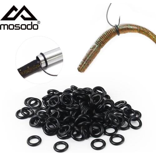 MOSODO Wacky Rig Tool Worm O Ring Wacky Ring Kit Bass Fishing Tackle for Senko Soft Lure Bait Neko Rig Fishing Tackle Set