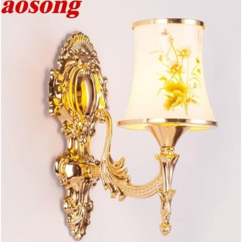 AOSONG Wall Lamps Contemporary Luxury LED Sconces Lights Fashion Indoor For Home