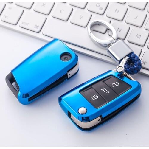 2019 New Soft TPU Key case for car For Volkswagen for VW TIGUAN Golf for Skoda Octavia Car Shell Key Protection Accessorise