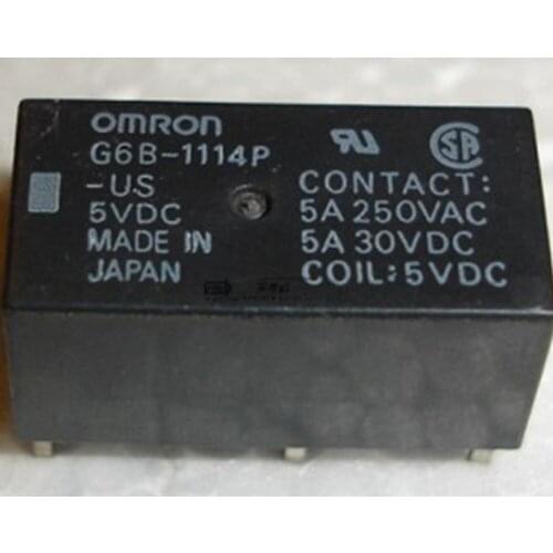 Wholesale 10pcs/lot relay G6B-1114P-US 5VDC
