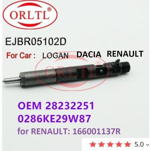 ORLTL New EJBR05101D 82 00 676 774 Common rail fuel nozzle injector 8200676774 for RENAULT Clio Mk III 1.5L dCI (60bhp) Euro 4