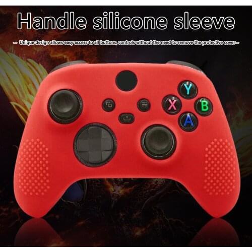 Silicone Gamepad Joystick Skin Grip Cover for XBOX SERIES X Accessories Gaming Controller Protective Guard Shell black white red