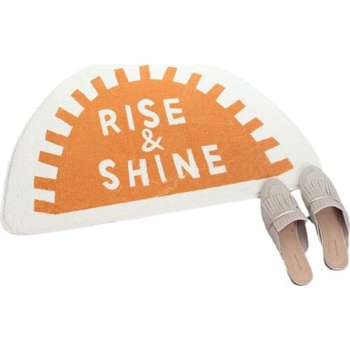 Nordic Non-slip Carpet Area Rugs Bedroom Floor Mats Easy Clean Welcome Doormat Home Decoration Cute Bathroom Rug