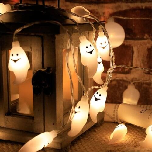1.5M 10Led Ghost Skeletons LED Light String Halloween Decoration Home Party Festival Decor Prop Ornament Lights for Outdoor