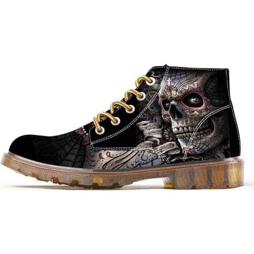 Spring Custom Shoes Printing 3D Images High Top Oxford Boots Canvas Lightweight Footwear Casual Mens Lace Up Zapatillas Hombre