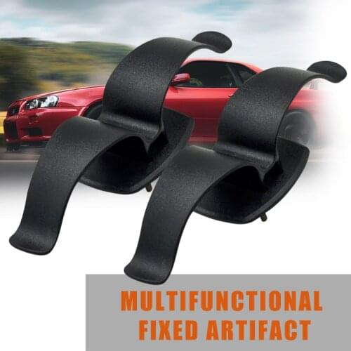 2PCS Universal Car Rear Trunk Mounting Bracket Matte Surface and Stable Umbrella Holder Organizer Screws Double Fixing Clips