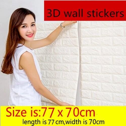 1pcs 3d stereo wall stickers self-adhesive wallpaper foam brick waterproof moisture-proof stickers bedroom TV background Decor