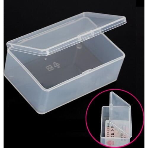 10*6*3.6cm Small Clear Plastic Transparent Box Store Coin / Buttons Mini Things Collection With Lid Storage Box Container Case