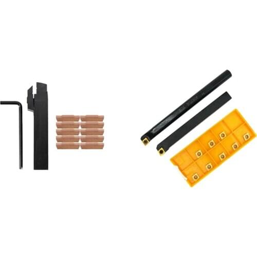 10x Mgmn300-M Inserts + Mgehr2020-3 Right Hand Toolholder Boring Bar & 1Set SCLCR 1010H06 S10K-SCLCR06 Lathe Tool Holder
