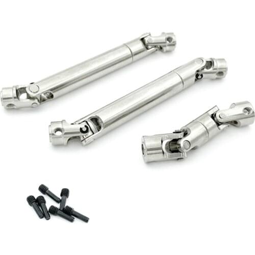 3Pcs Metal Drive Shaft & Transfer Case Drive Shaft for Redcat GEN8 1/10 RC Crawler Car Upgrade Parts Accessories