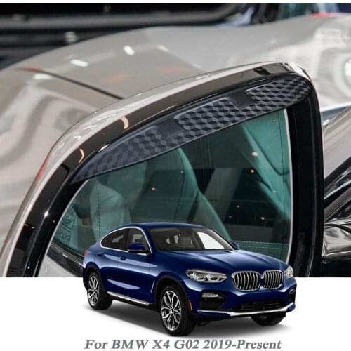 Car Rearview Mirror Rain Eyebrow Auto Shield Snow Guard Sun Side Visor Shade Protector For BMW X4 G02 2019-PresentAuto Accessory