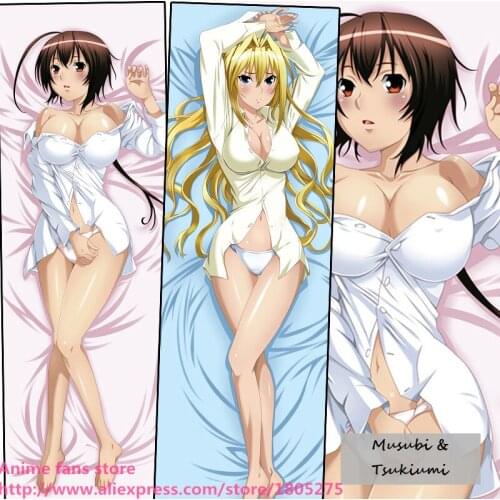 Japanese Anime Sekirei Musubi & Tsukiumi Pillowcase Pillow Case Cover decorative Hugging Body Bedding