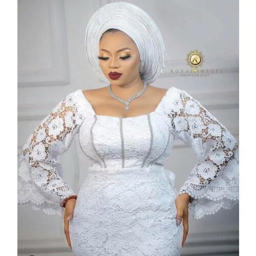 Pure white African Cord Guipure Lace Fabric 2020 High Quality Nigerian Milk Silk Water Soluble Lace Fabric For Wedding Cord Lace