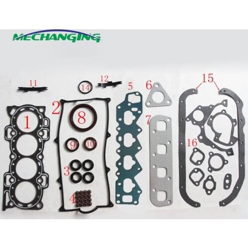For DAIHATSU APPLAUSE 1.6 HCE HDC HDE HCEJ Engine Parts Full Set Engines seal gasket Cylinder Head Gasket sets 04111-87127-000