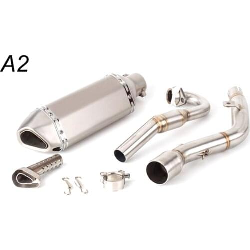 For Kawasaki KLX150 KLX150BF KLX150L KLX 150 Motorcycle Modification off-Road Vehicle Exhaust Escape Pipe Front Muffler Modified