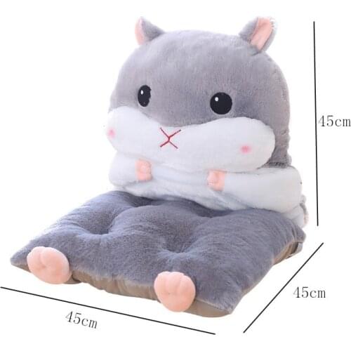 Rectangle Shape Flannel Seat Cushion Silk Cotton Core Hand Warmer Tatami Cushion Pillow Home Decoration Car Office Sofa Cushion