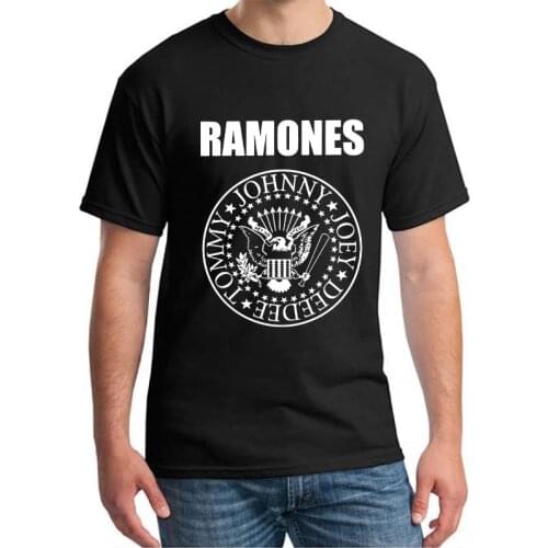 Ramone T-Shirts Music Punk Rock Band Print Streetwear Men Women Fashion Oversized T Shirt 100% Cotton HighQuality Tees Tops Male