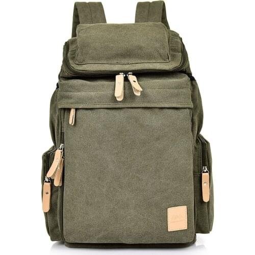 New Canvas Backpack Retro Large Capacity Outdoor Travel Mountaineering Backpack 16Inch Computer Backpack men backpacks for women
