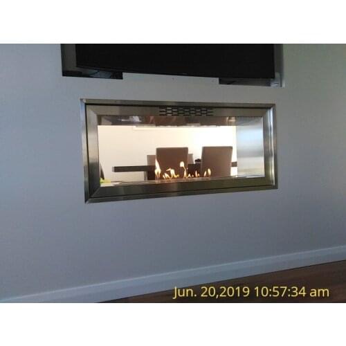 Inno-Fire 24 inch automatic intelligent smart real flame bio ethanol fuel burning fireplace