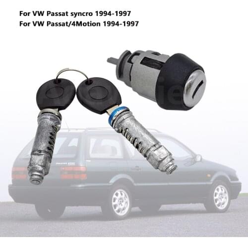 New for 1994-1996 Volkswagen Passat B4 Left and Right Door Lock Core Ignition Lock Core Kit 3A0837061B/C 3A0837062B/C 357905855B
