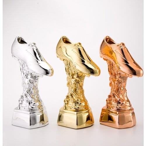 The Best Shooter Award The World Golden Boots Trophy Cup Football Soccer Souvenirs Award for Soccer Match Three colors available