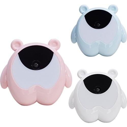 Cute Bear Alarm Clock Night Light Up Motion Sensor Music Lamp for Kids Gifts Baby Children Bedroom Decor