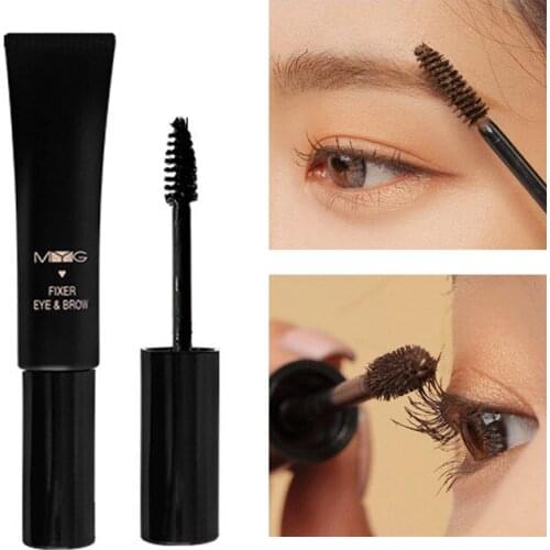 MYG 3D Multi-functional Mascara Waterproof Fiber Long Black Brown Eyelashes Curling Mascara Eyebrow Cream