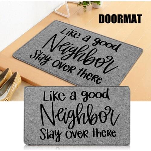 Letter Printed Doormat Multi-Purpose Absorbent Non-Slip Blanket Front Door Decoration for Kitchen Bedroom Bathroom DEC889