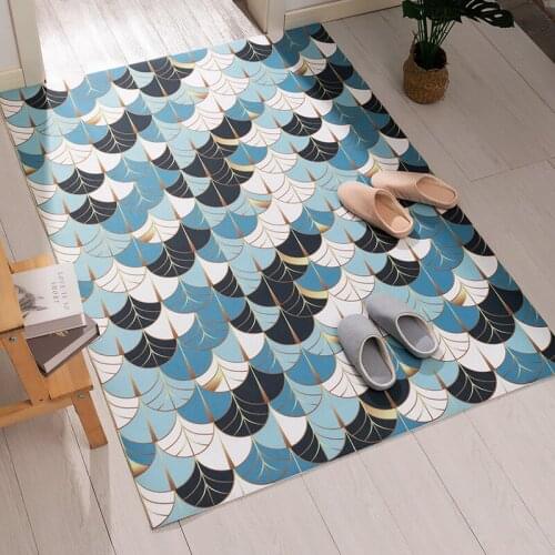 Printed Non-slip Door Mat Carpet Europe Style Living Room Bedroom Porch Entrance Mats Carpet Easy Clean Sofa Floor Home Door Mat