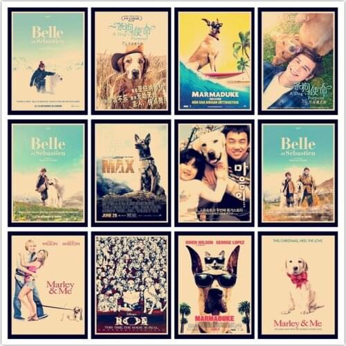 Perfect JL Doggy Pet movie Vintage Posters For Home/Bar Decor kraft Paper high quality poster wall sticker HBB35