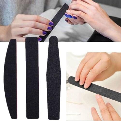 Nail File Buffer Double Side Of 100/180 Trimmer Buffer new Nail Art Nails Accessories Nail Art Tool black Polishing Nail Buffer