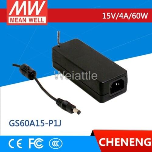 MEAN WELL original GS60A15-P1J 15V 0-4A meanwell GS60A 15V 60W AC-DC Industrial Adaptor