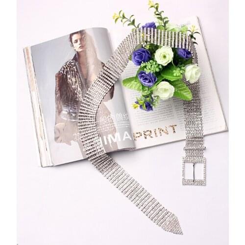 Drill belt gembling rhinestone sticker sheets luxurious phone case decor Self Adhesive Scrapbooking Sticker shoes decoration