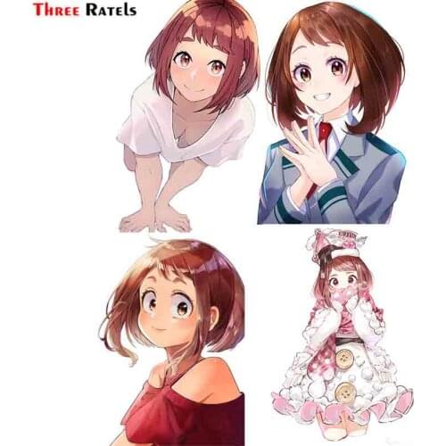Three Ratels F638 Uraraka Ochako Boku No Hero Academia For Car-Styling Sticker Automobiles & Motorcycles Accessories Decor Decal