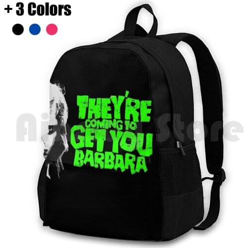 Barbara 5 Outdoor Hiking Backpack Waterproof Camping Travel Night Of The Dead Living Death Horror Movie Zombie Black White