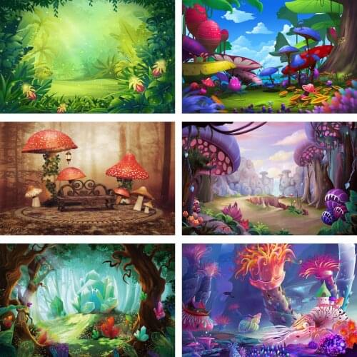 Lyavshi Fairy Tale Wonderland Dreamy Forest Jungle Nature Scenery Backdrop Vinyl Photography Background for Shoot Photo Studio