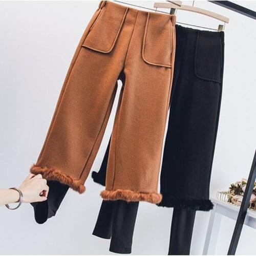 Whisperyyy Women's Velvet Trousers