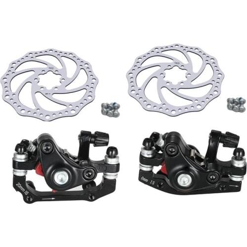 1 set Disc Brakes Clamp Device MTB Mountain Bike Mechanical Disc Brakes Calipers Bicycle Parts