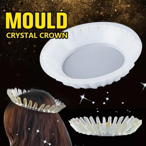 1Pcs Queens Crown Shape Silicone Mold Epoxy Resin Casting Silicone Mold DIY Crown Jewelry Making Tool