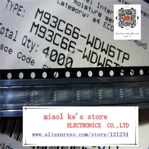 [ 10pcs/1lot ]100%New original: M93C66-WDW6TP 93C66 C66WP - IC EEPROM 4K SPI 2MHZ 8TSSOP