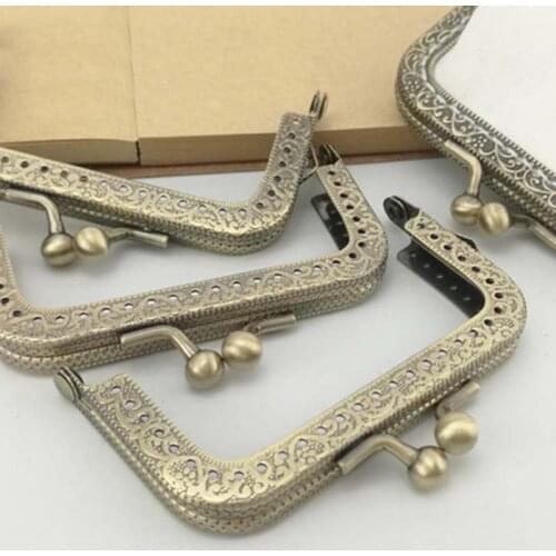 10pcs Small Square Metal Frame for Bag Handbag Purse DIY