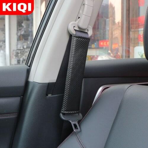 2Pcs Car Belt Protection Cover Pad Covers for Seat Leon 2 FR Cupra Ibiza for Toyota CHR Prius Verso C-HR Rav4 2016-2020