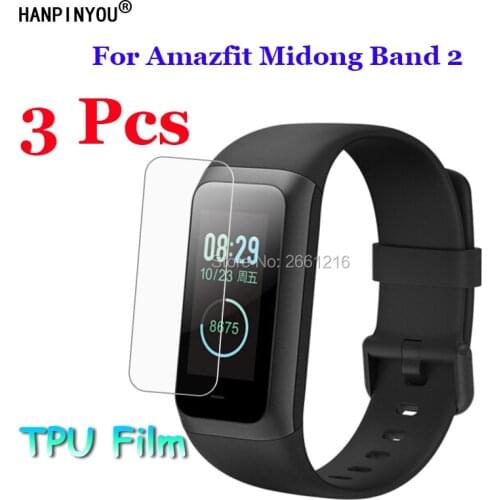 3 Pcs/Lot For Xiaomi Huami Amazfit Midong Band 2 Cor 2 Sports Watch Slim Soft TPU Film Explosion-proof Screen Protector