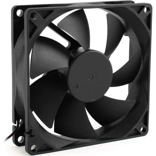 92mm x 25mm 24V 2Pin Sleeve Bearing Cooling Fan for PC Case CPU Cooler